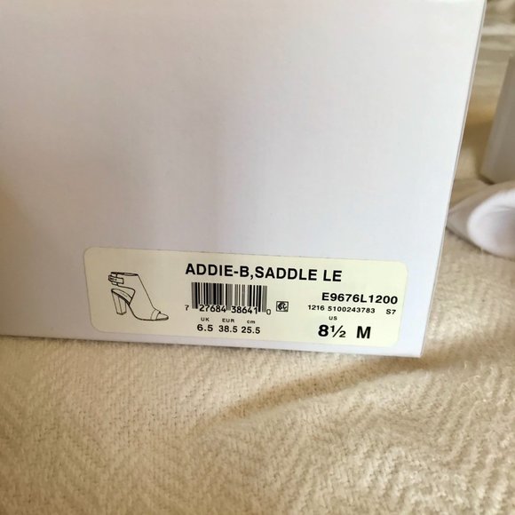 Addie Leather Open Toe Sandals In Saddle - Picture 13 of 13